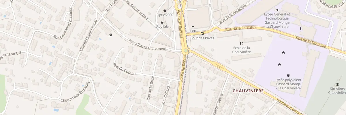 Plan du 3 Rue Alberto Giacometti à Orvault