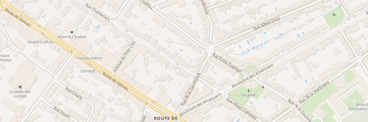 Plan du 8 Rue Chanteclerc à Nantes