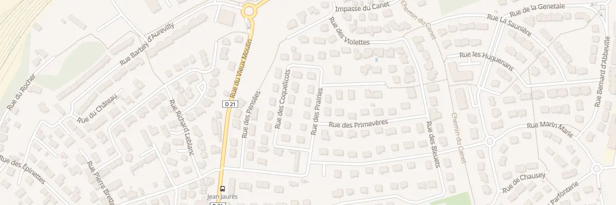 Plan du 9002 Rue du Vieux Moulin à Granville
