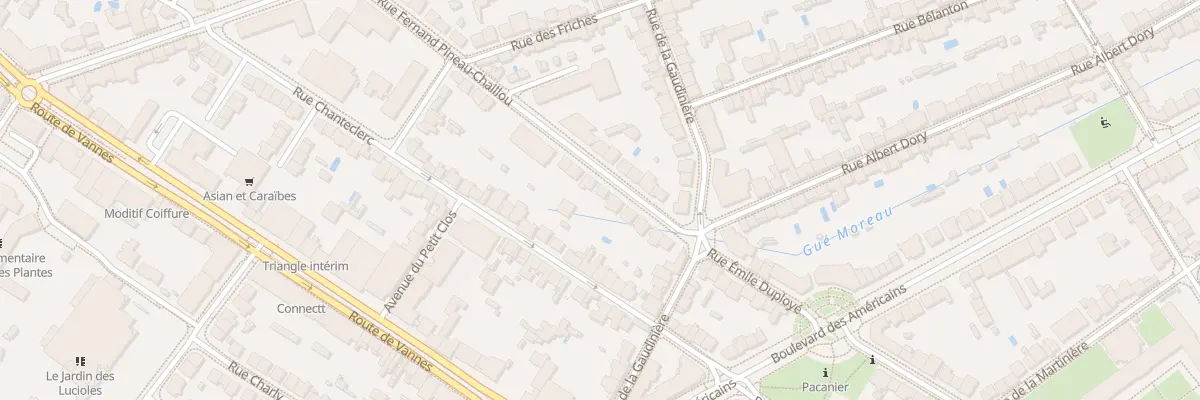 Plan du 11 Rue Fernand Pineau Chaillou à Nantes