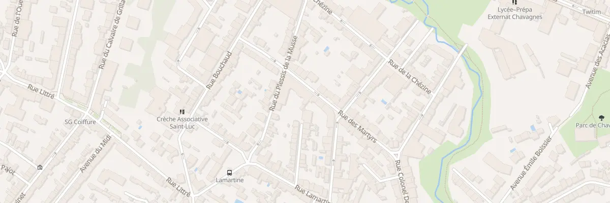 Plan du 21 Rue des Martyrs à Nantes