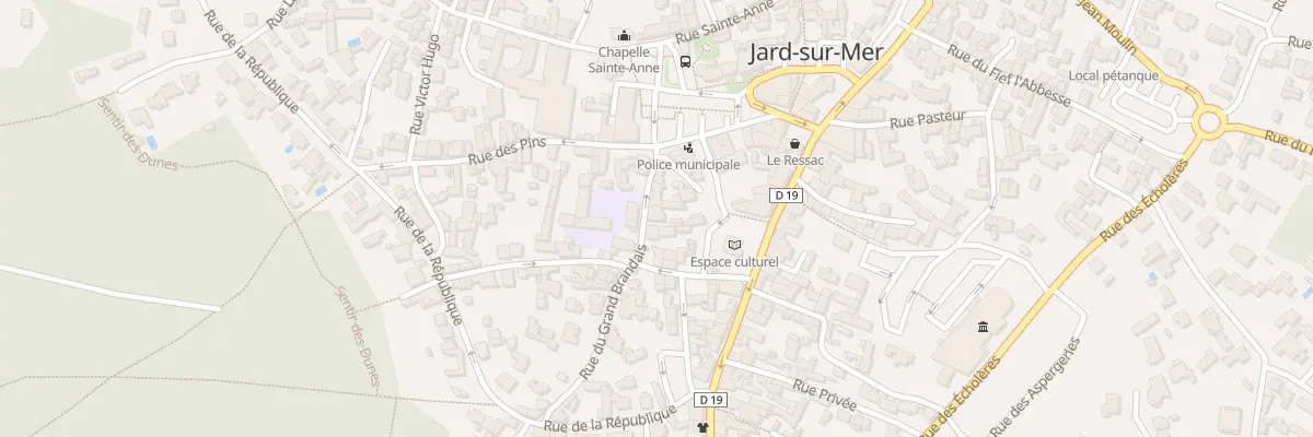 Plan du 14 Rue du grand brandais à Jard-sur-Mer