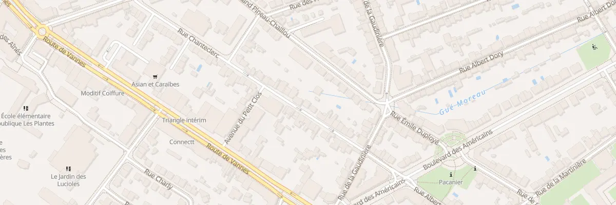 Plan du 18 Rue Chanteclerc à Nantes