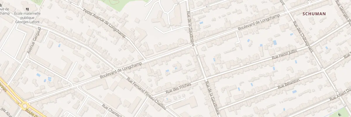 Plan du 85 Bd de Longchamp à Nantes
