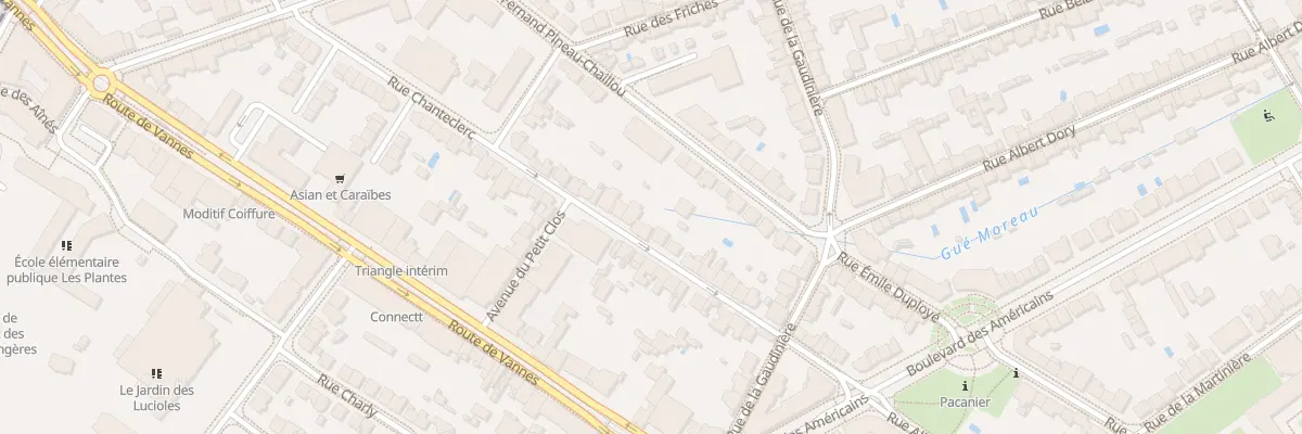 Plan du 20 Rue Chanteclerc à Nantes