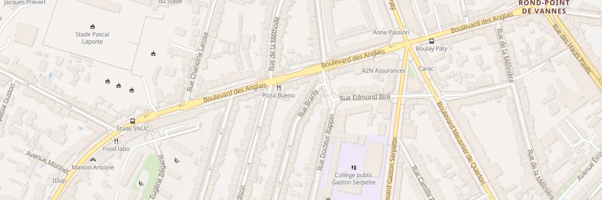 Plan du 93 Rue Branly à Nantes