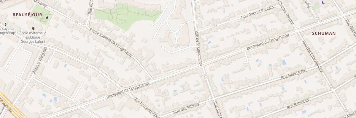 Plan du 88 Bd de Longchamp à Nantes
