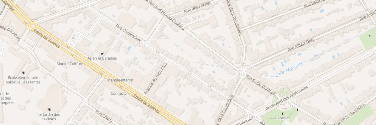 Plan du 22 Rue Chanteclerc à Nantes