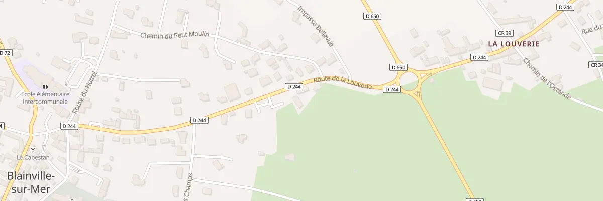 Plan du 30 Rte de la Louverie à Blainville-sur-Mer