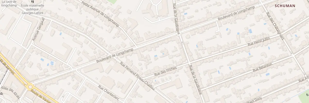 Plan du 91 Bd de Longchamp à Nantes