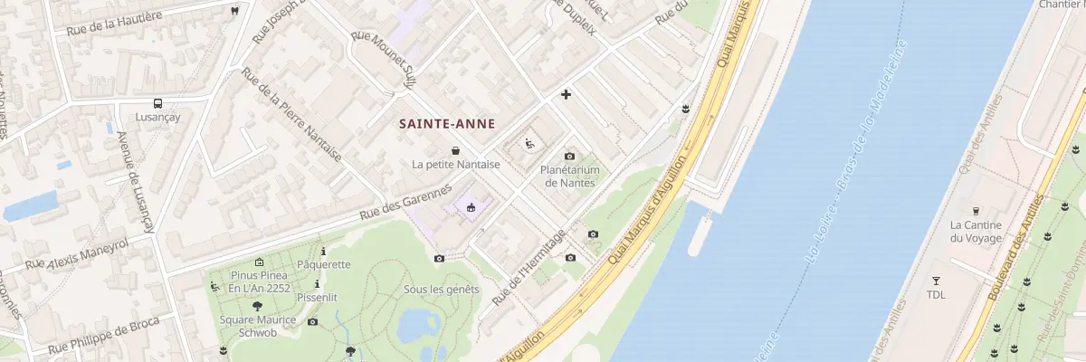 Plan du 8 Av Sainte Anne à Nantes
