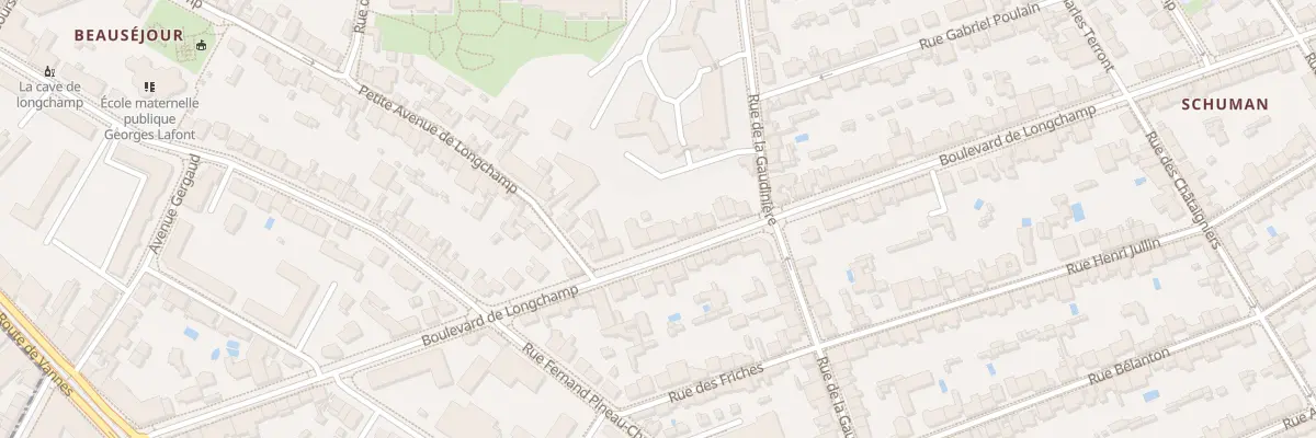 Plan du 92 Bd de Longchamp à Nantes