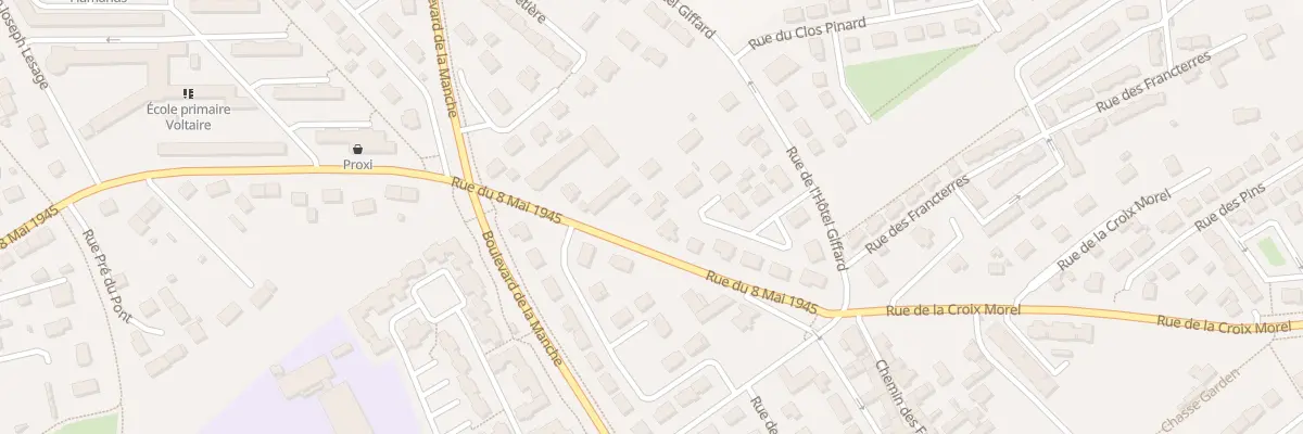 Plan du 105 Rue du Clos d’Entre Les Chemin à Cherbourg-en-Cotentin