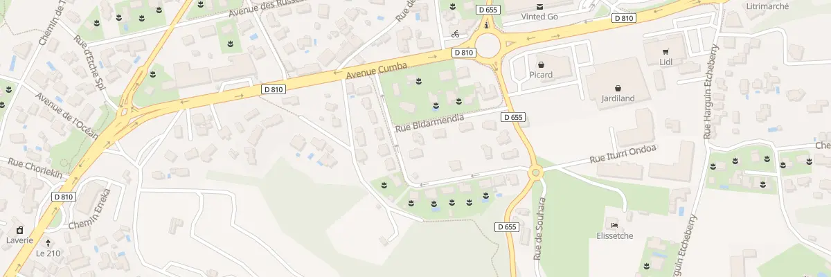 Plan du 2 Rue Bidarmendia à Bidart