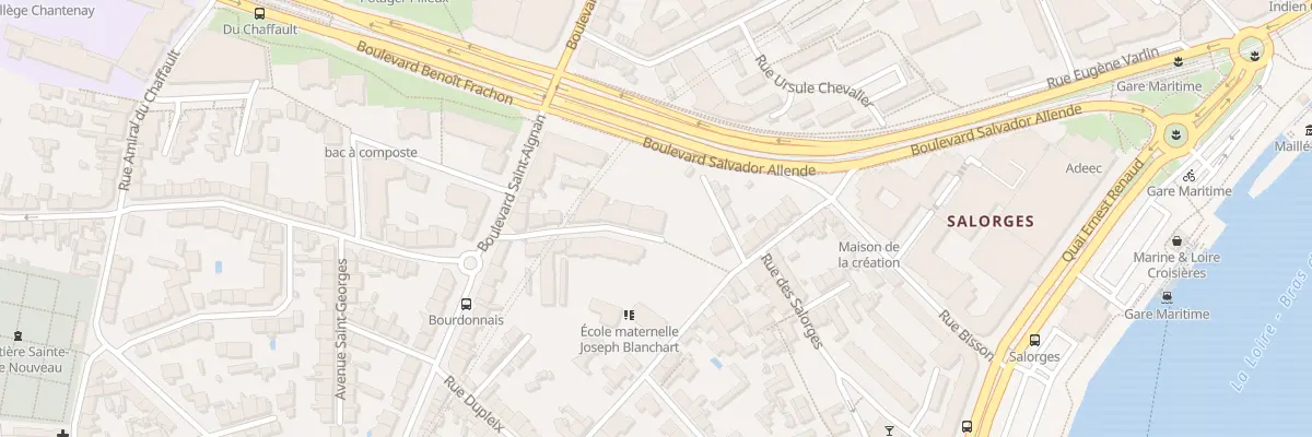 Plan du 10 Rue de la Bourdonnais à Nantes