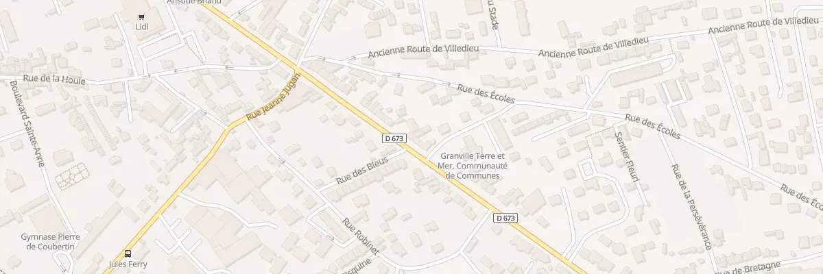 Plan du 151 Av des Vendéens à Granville