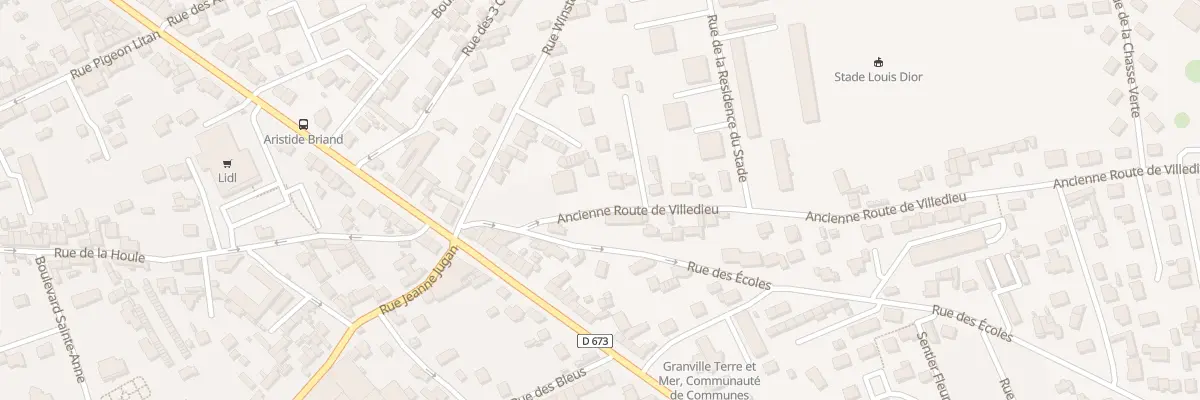 Plan du 53 Rte de Villedieu (Anc) à Granville