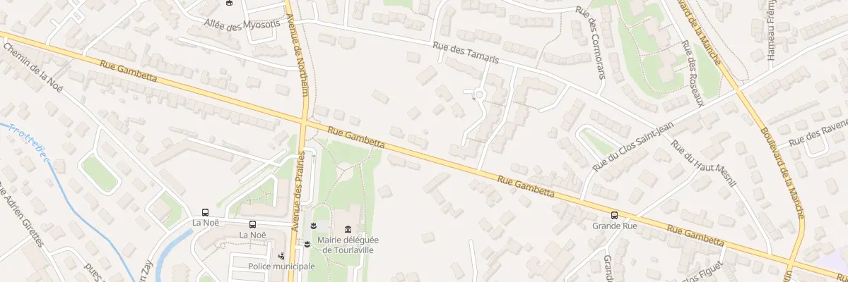 Plan du 95 Rue Gambetta - Tourlaville à Cherbourg-en-Cotentin