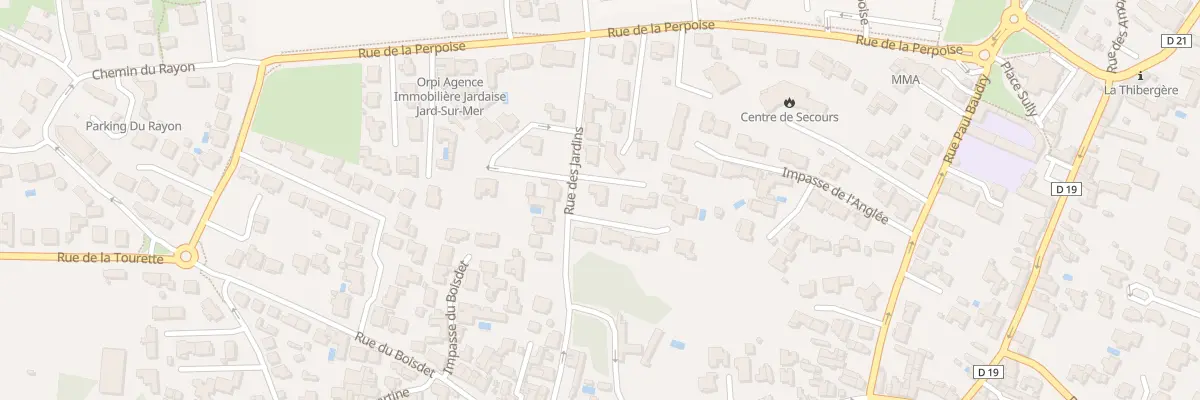 Plan du 12 Rue des jardins à Jard-sur-Mer