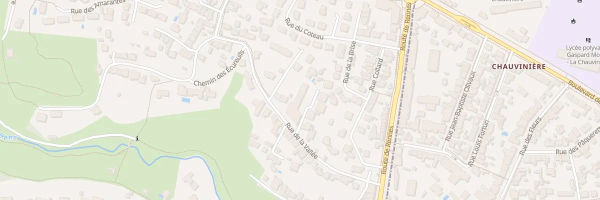 Plan du 20 Rue de la Vallée à Orvault