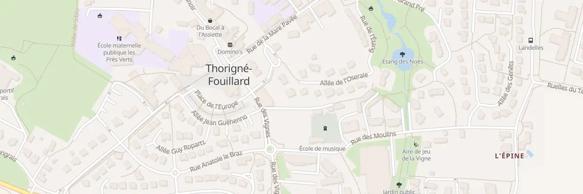 Plan du 1 Imp du Prieuré à Thorigné-Fouillard