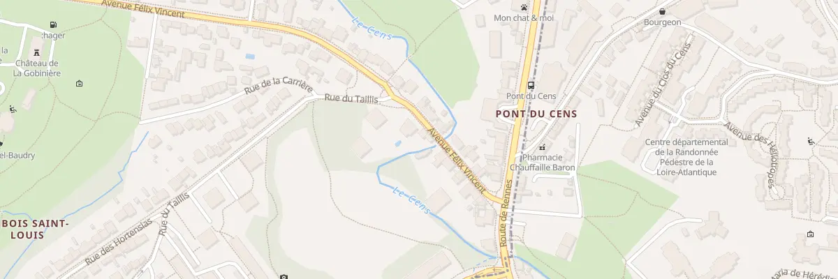 Plan du 15 Av Félix Vincent à Orvault