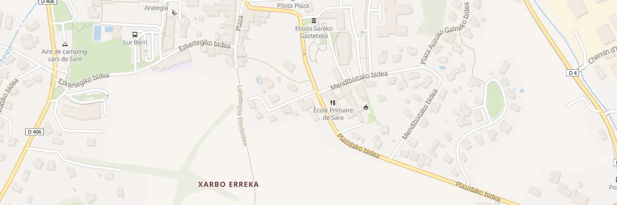 Plan du 250 Plazidako bidea à Sare