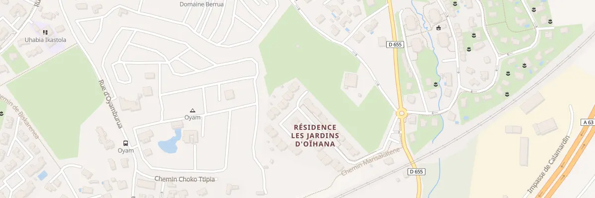 Plan du 438 Rue de Calamardin à Bidart