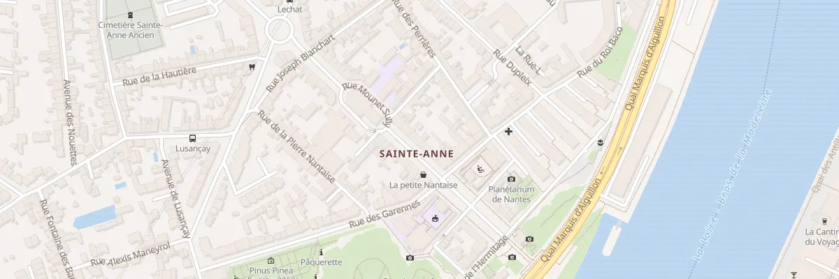 Plan du 18 Av Sainte Anne à Nantes