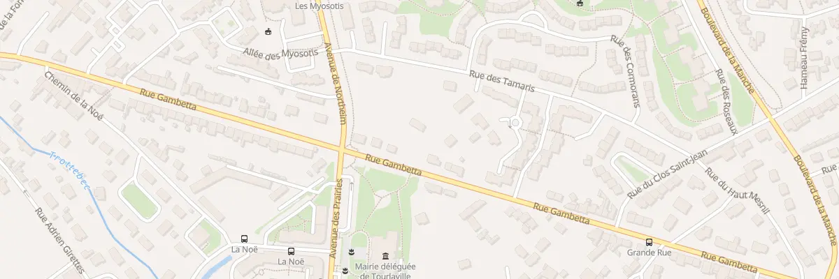 Plan du 87 Rue Gambetta - Tourlaville à Cherbourg-en-Cotentin