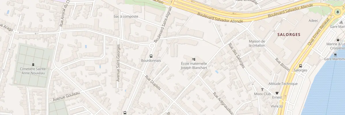 Plan du 11 Rue de la Bourdonnais à Nantes