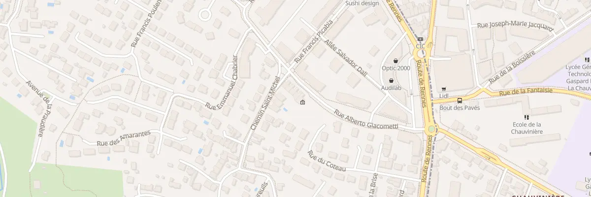 Plan du 13 Rue Alberto Giacometti à Orvault