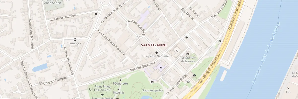 Plan du 13 Av Sainte Anne à Nantes