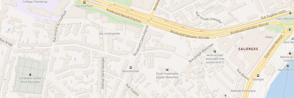 Plan du 22 Rue de la Bourdonnais à Nantes
