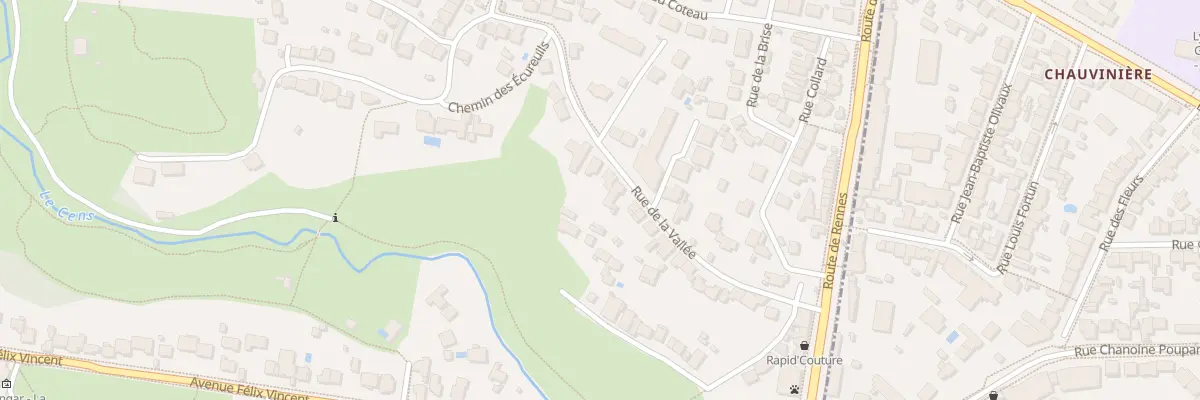 Plan du 33 Rue de la Vallée à Orvault