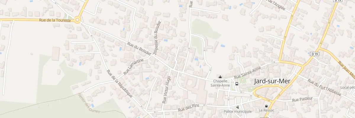 Plan de la Rue du boisdet à Jard-sur-Mer