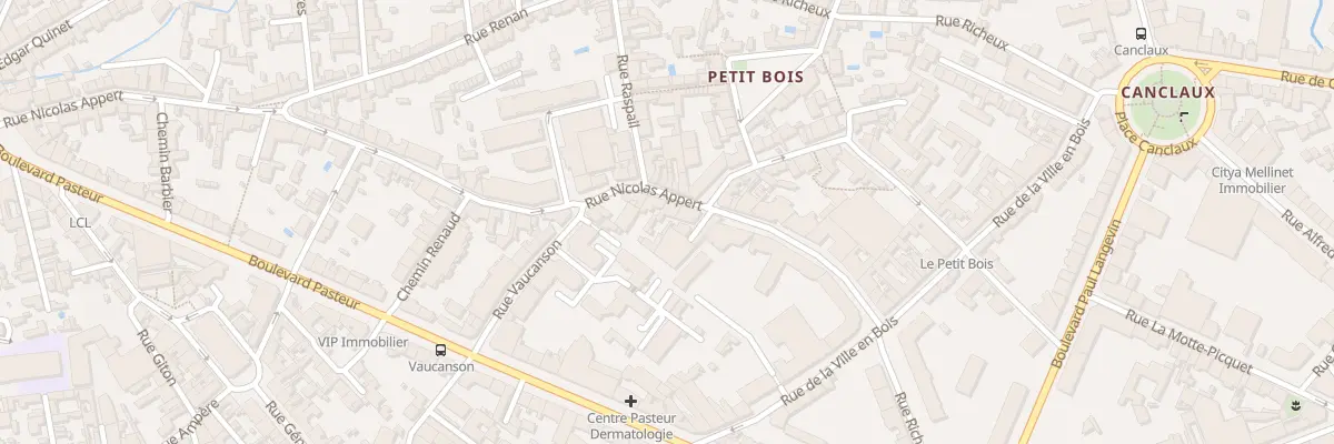 Plan du 13 Rue Nicolas Appert à Nantes