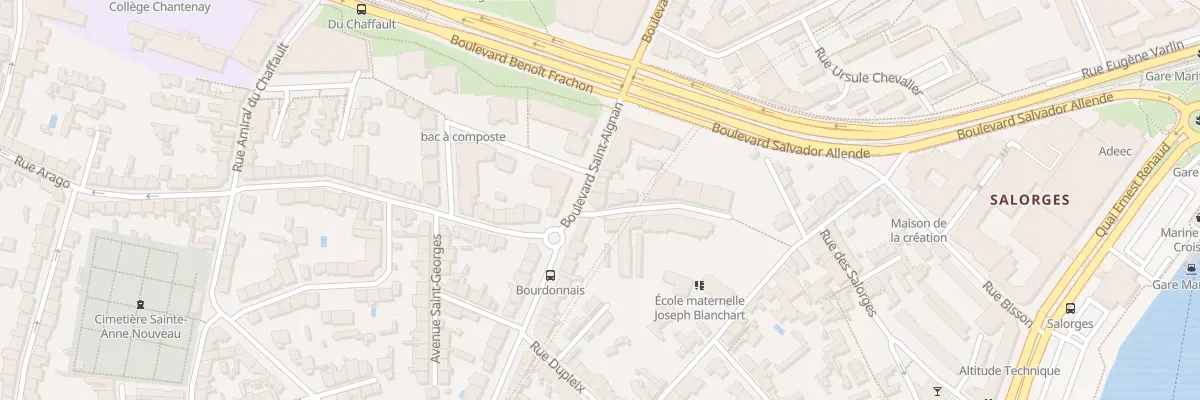 Plan du 87 Bd St Aignan à Nantes