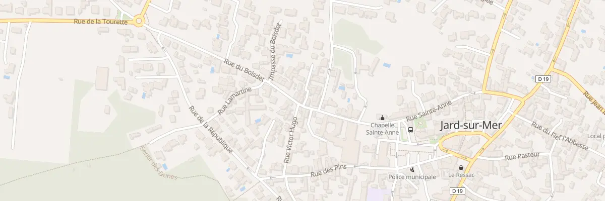 Plan du 16 Rue du boisdet à Jard-sur-Mer