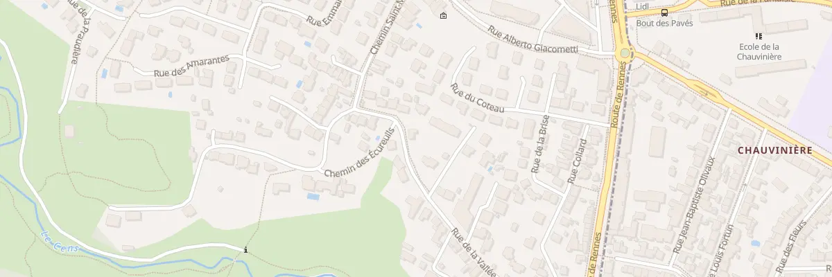 Plan du 28 Rue de la Vallée à Orvault