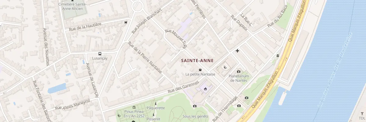 Plan du 17 Av Sainte Anne à Nantes