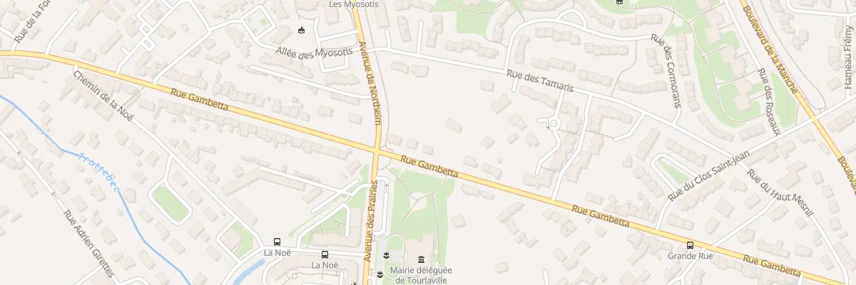 Plan du 85 Rue Gambetta - Tourlaville à Cherbourg-en-Cotentin