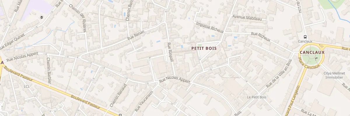 Plan du 10 Rue Raspail à Nantes