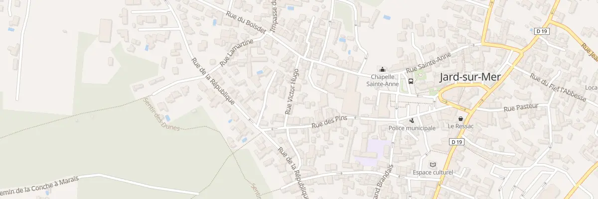 Plan du 12 Rue victor hugo à Jard-sur-Mer