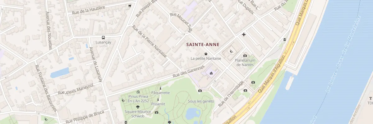 Plan du 8 Rue des Garennes à Nantes