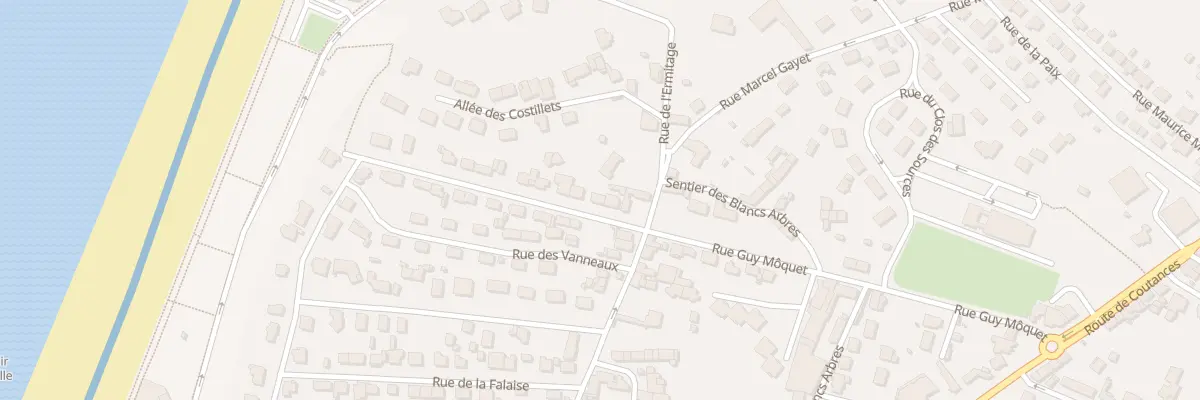 Plan du 57 Rue de la Corniche à Donville-les-Bains