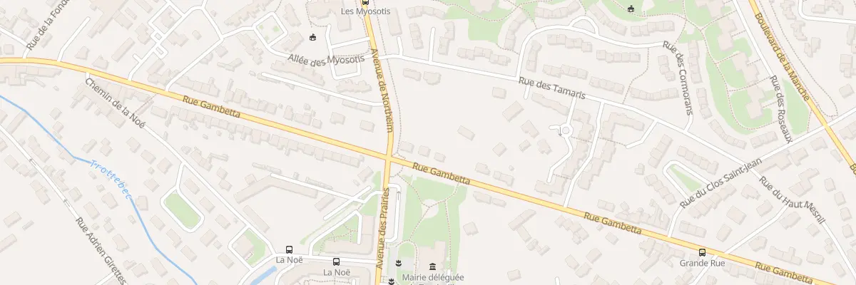 Plan du 83 Rue Gambetta - Tourlaville à Cherbourg-en-Cotentin