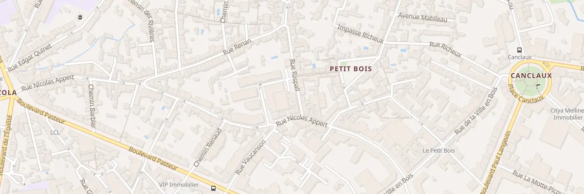 Plan du 7 Rue Raspail à Nantes