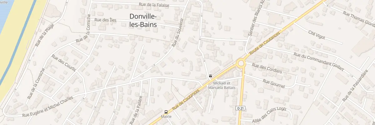 Plan du 9 Rue Fissadame à Donville-les-Bains