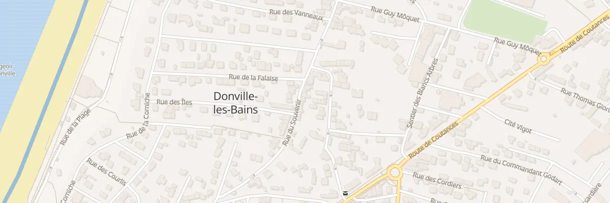 Plan du 22 Rue du Souvenir à Donville-les-Bains